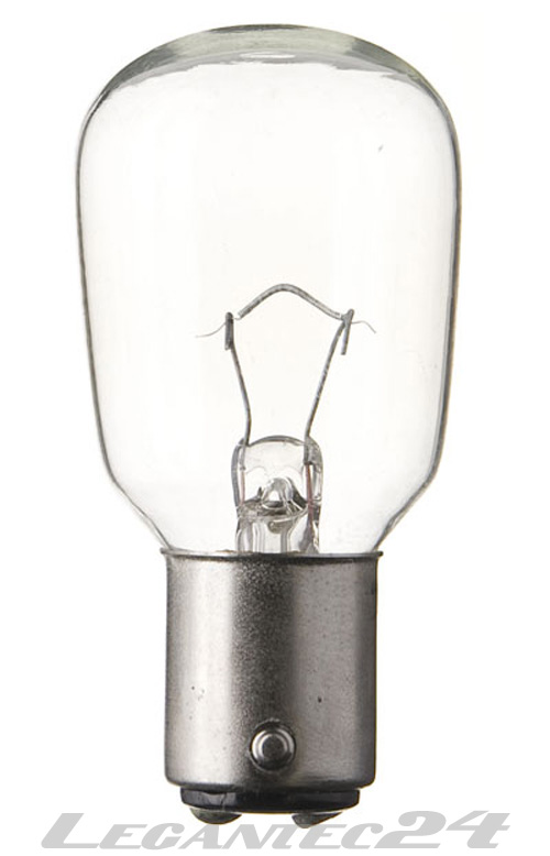 Glühlampe 230V 15W Ba15d 28x64mm klar Glühbirne Lampe Birne 230Volt 15Watt  neu